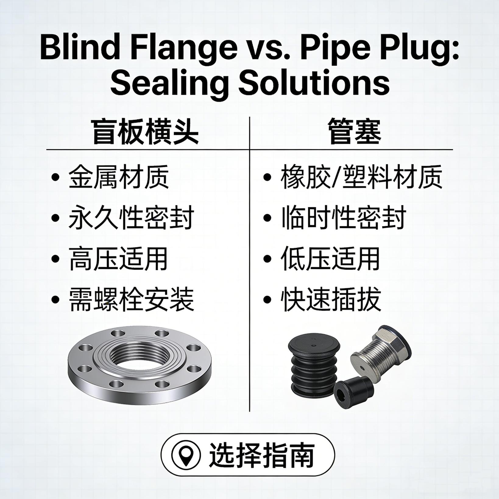 Blind Flange vs. Pipe Plug: How to Seal Pipe Ends Safely?